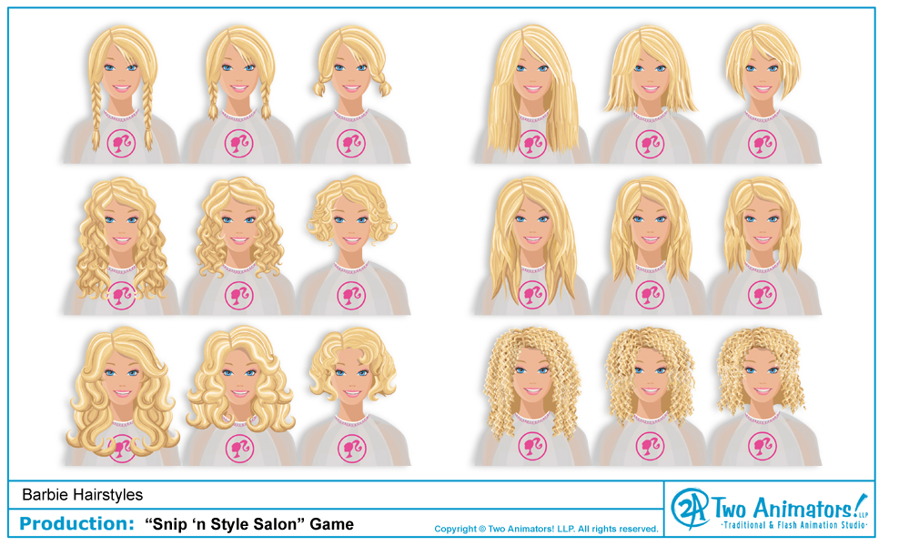 Barbie's New Hairstyles). hairstyles games