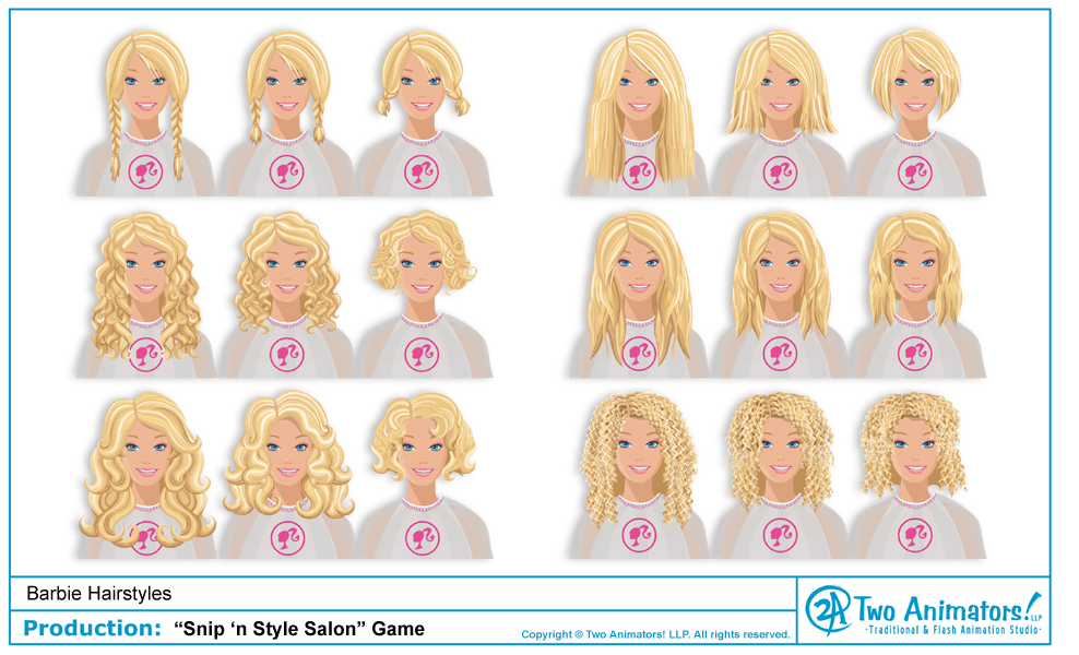 barbie games hairstyle