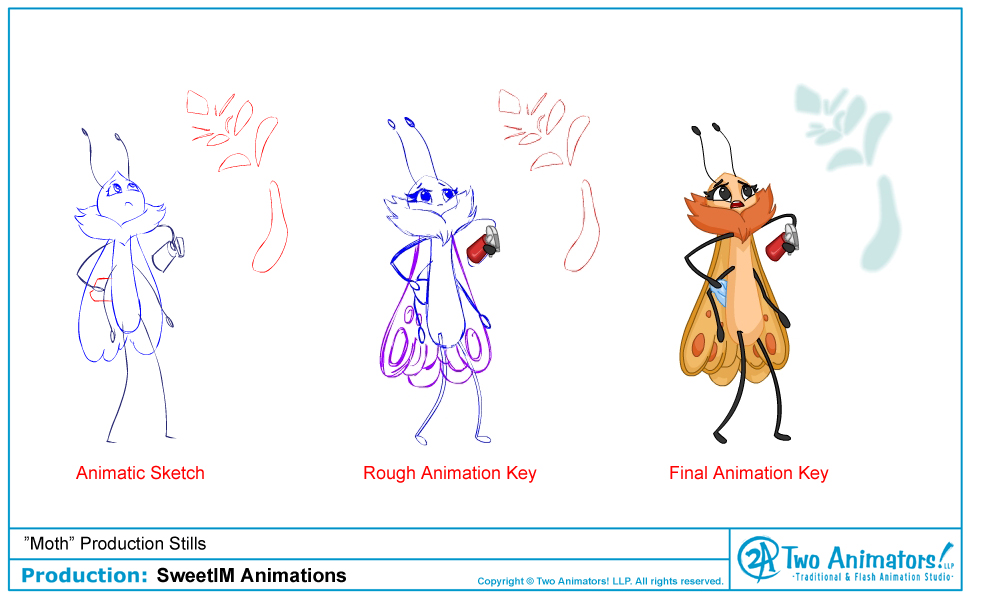 Two Animators! Animation Studio Blog: Animation: SweetIM Moth